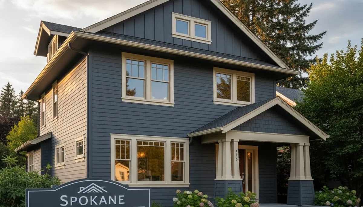 Finished exterior house painting in Spokane WA showing smooth, durable, climate-resistant finishes