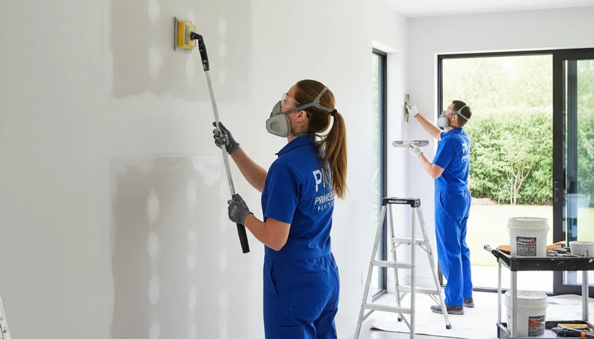 Professional drywall repair and wall painting in Spokane, WA home by expert local painters