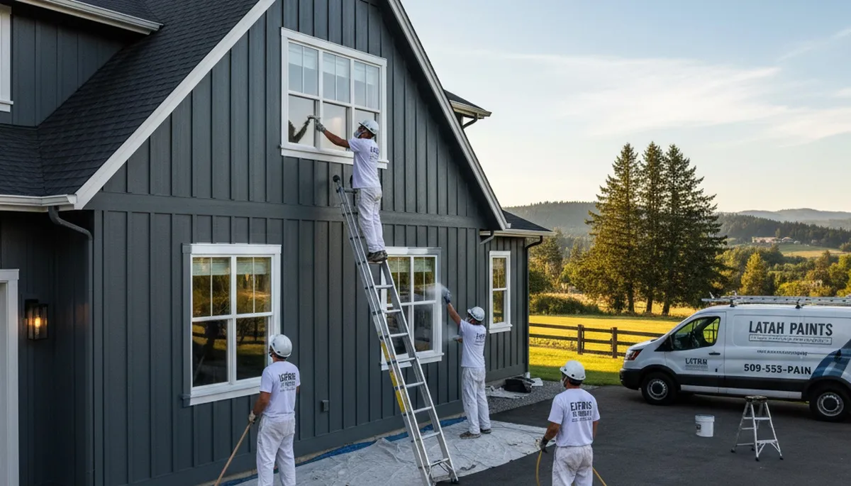 Professional house painters in Spokane WA providing expert residential exterior painting services
