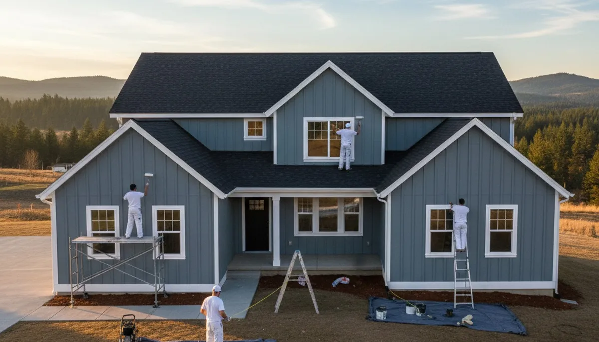 Spokane, WA house painting services by professional painters for residential exterior and interior projects