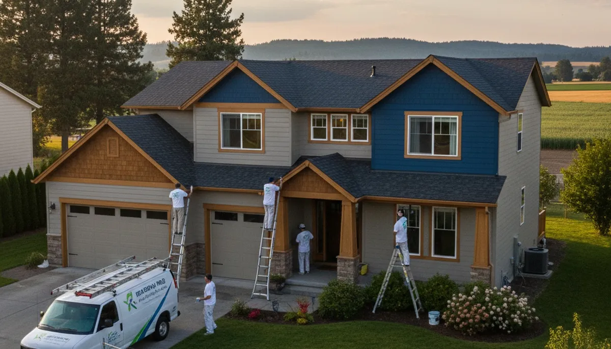 Professional house painting service in Spokane WA by paintersspokanewa.com exterior painters
