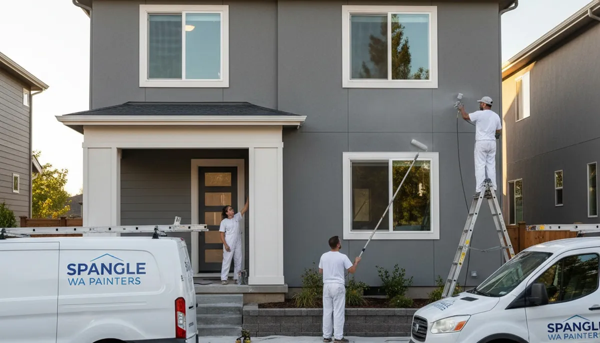 Professional house painters in Spokane WA providing exterior and interior painting services