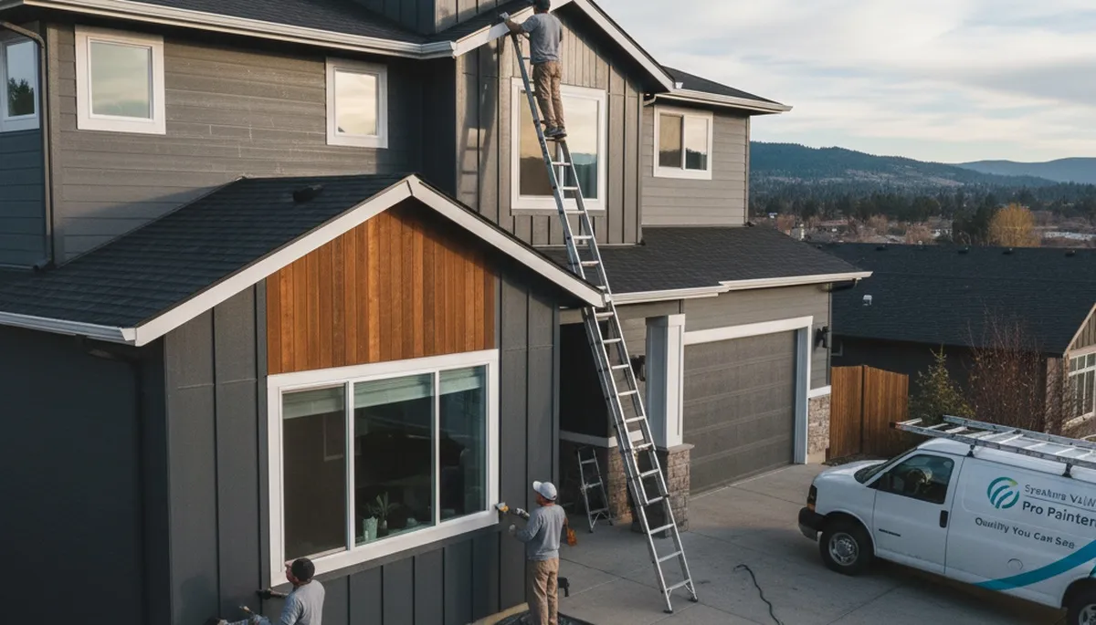 Professional house painters serving Spokane, WA for residential exterior painting services