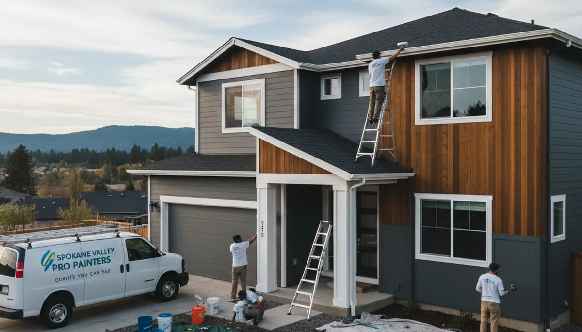 Spokane, WA house painting contractor providing professional exterior and interior painting services