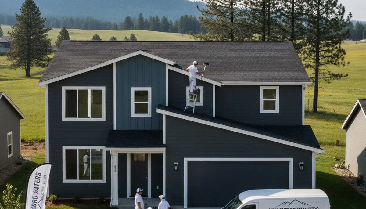 Professional house painters in Spokane WA providing exterior residential painting services