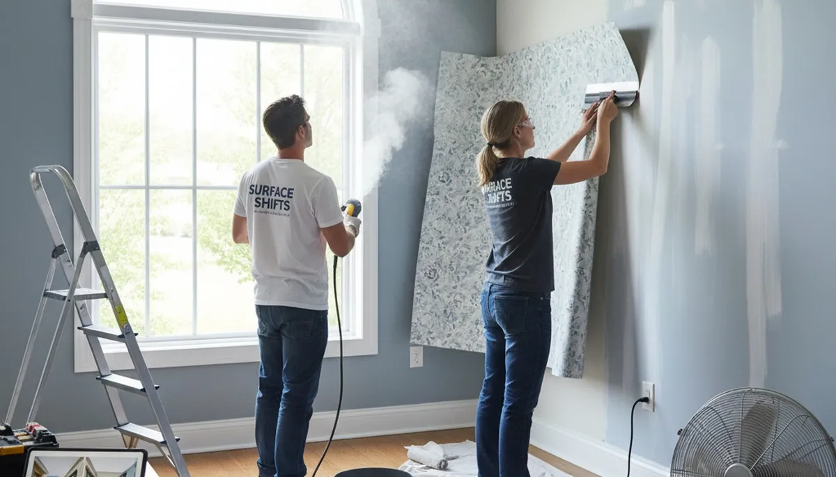 Professional wallpaper removal in Spokane, WA home by local painting experts